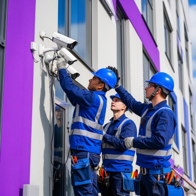 CCTV camera installation by Meraki team